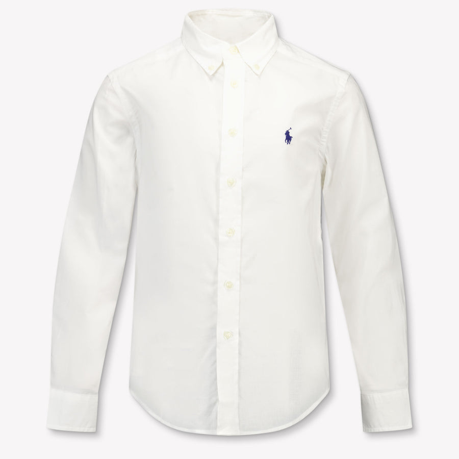 Ralph Lauren Kinder Jongens Blouse In Wit