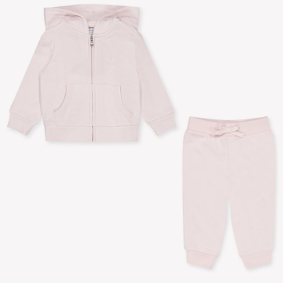 Ralph Lauren Baby Girls Tracksuit in Light Pink