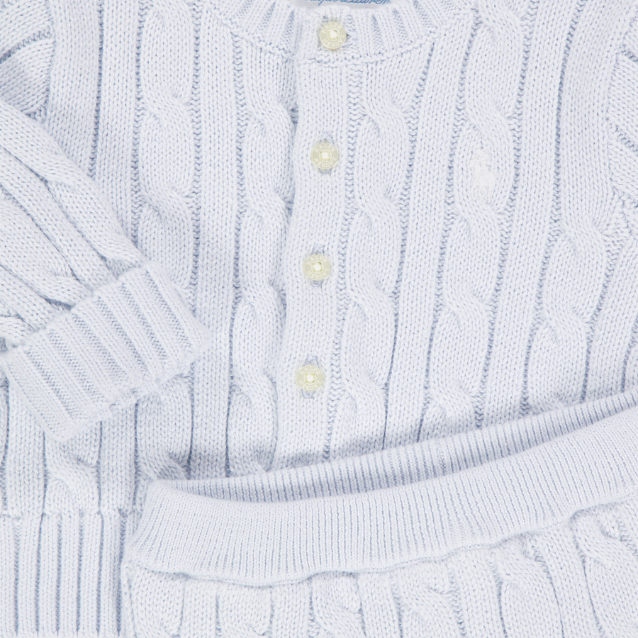 Ralph Lauren Baby Unisex Setje In Licht Blauw