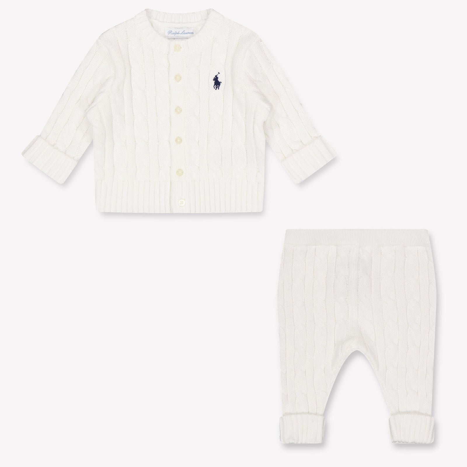Ralph Lauren Baby Unisex Setje In Wit