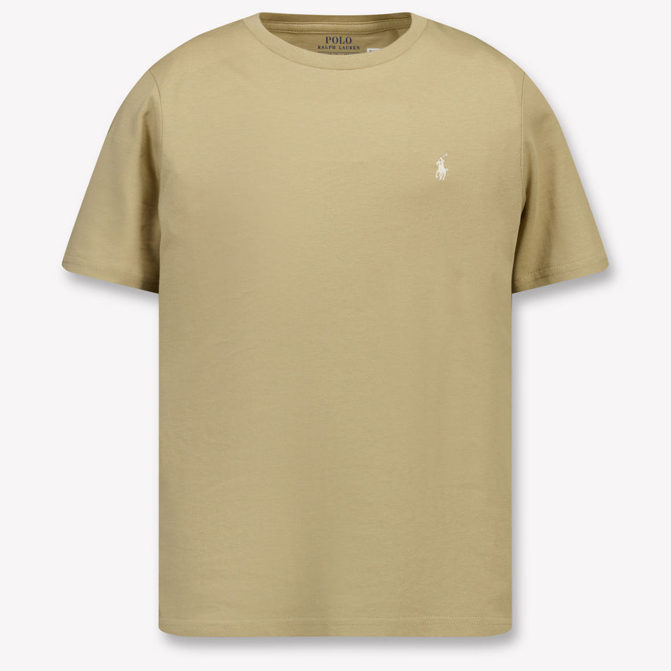 Ralph Lauren Kinder Jongens T-Shirt In Beige