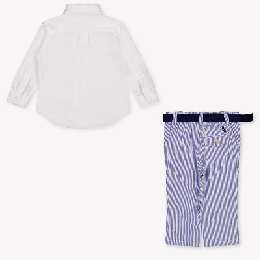Ralph Lauren Baby Jongens Setje In Licht Blauw