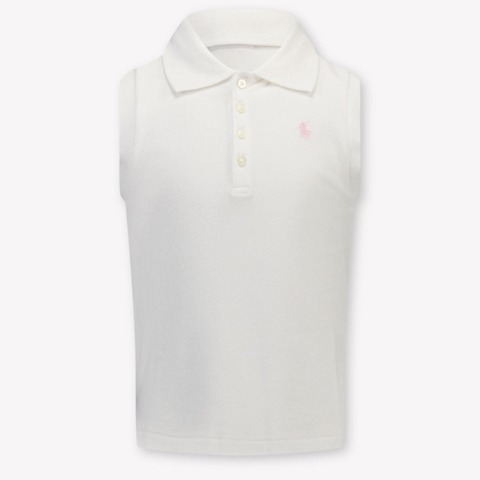 Ralph Lauren Kinder Meisjes Polo In Wit