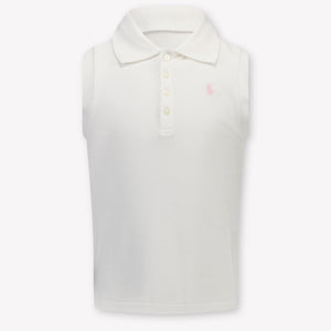 Ralph Lauren Kinder Meisjes Polo In Wit