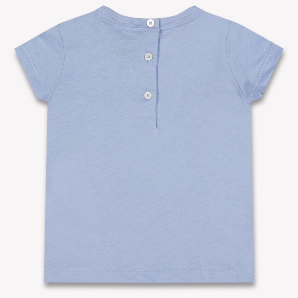 Ralph Lauren Baby Meisjes T-Shirt In Licht Blauw