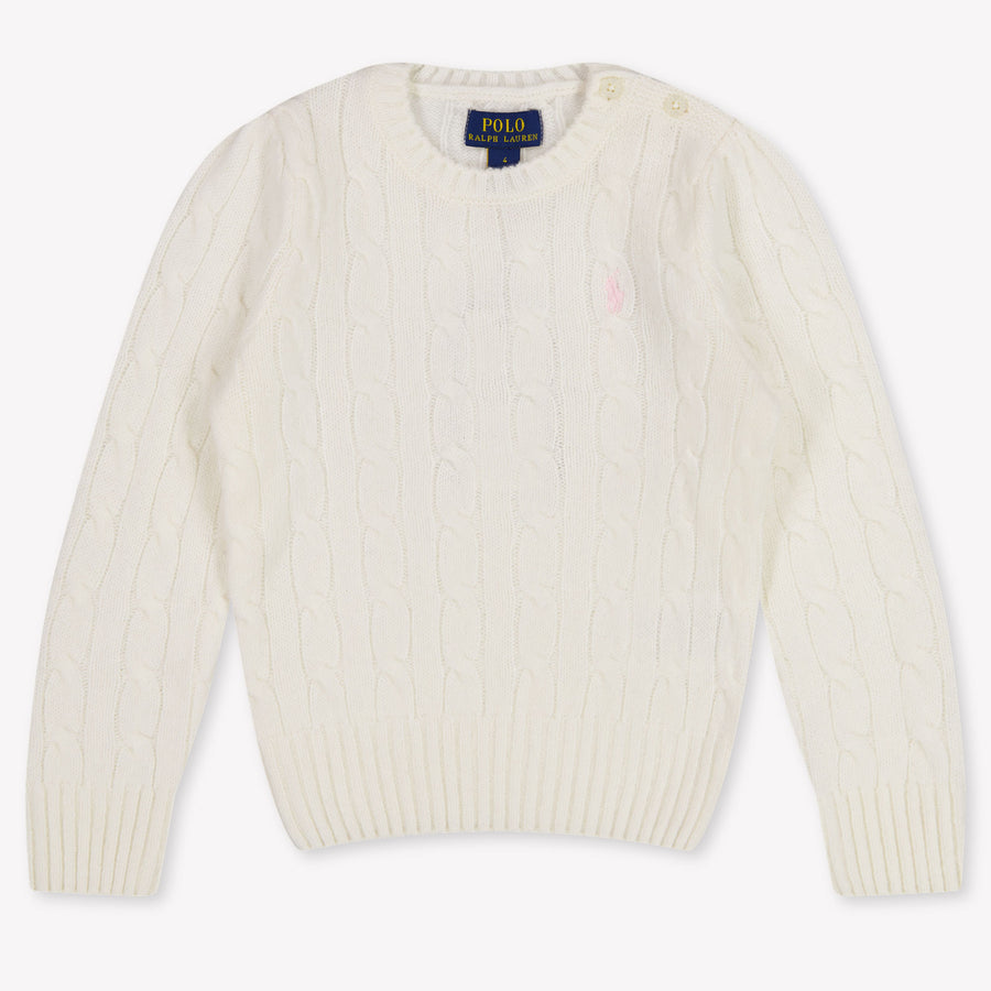 Ralph Lauren Girls Sweater in Off-White