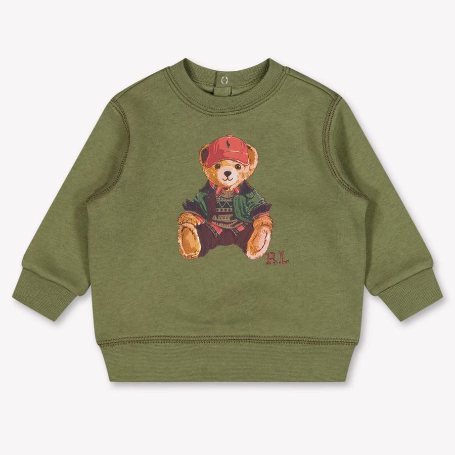 Ralph Lauren Baby Jongens Trui In Olijf Groen