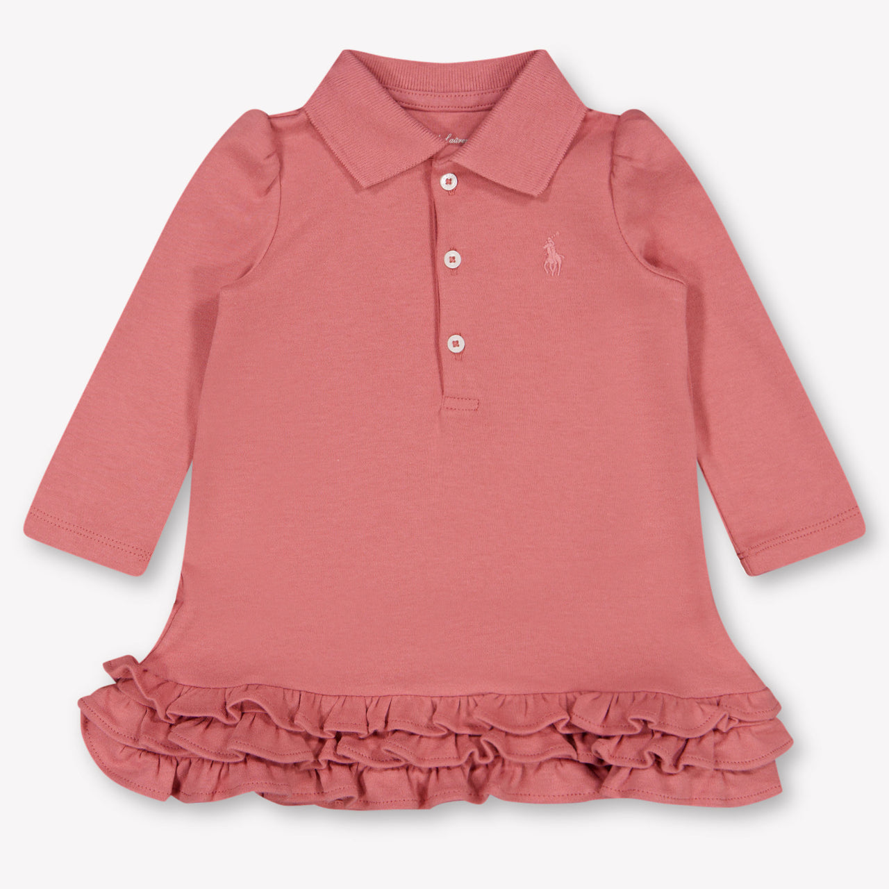 Ralph Lauren Baby Meisjes Jurk In Oud Roze