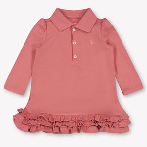 Ralph Lauren Baby Meisjes Jurk In Oud Roze