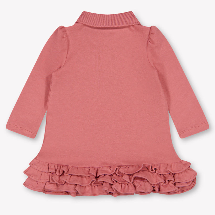 Ralph Lauren Baby Meisjes Jurk In Oud Roze