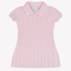 Ralph Lauren Baby Meisjes Jurk In Licht Roze