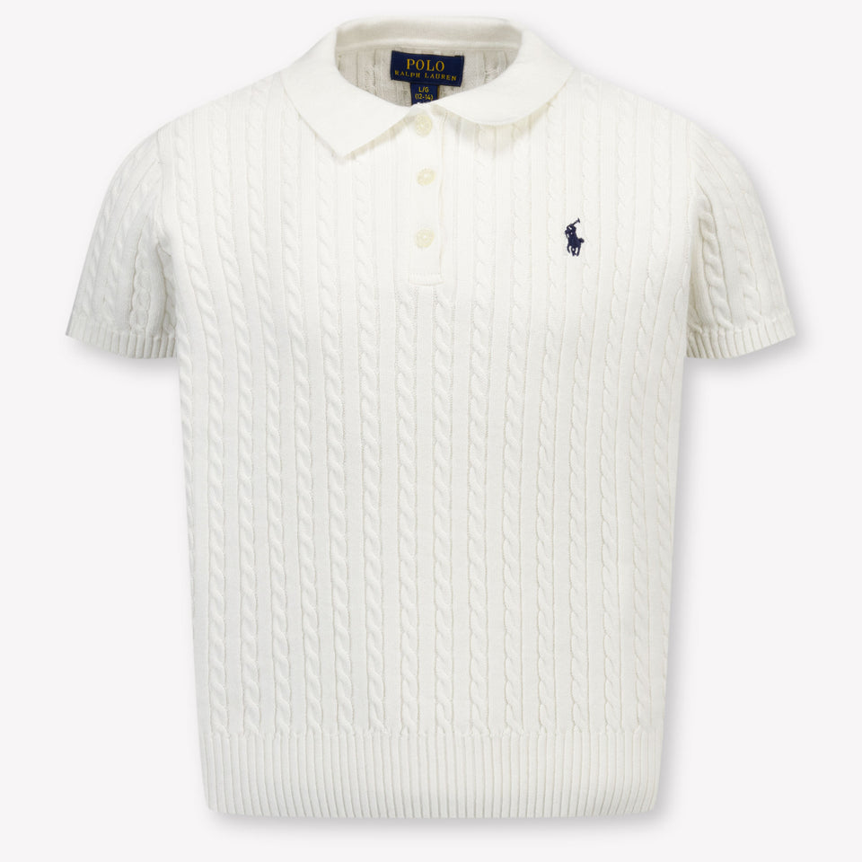 Ralph Lauren Kinder Meisjes Polo In Wit