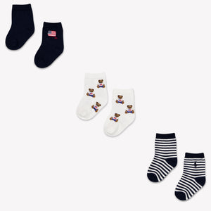 Ralph Lauren Baby Jongens Sokjes In Navy