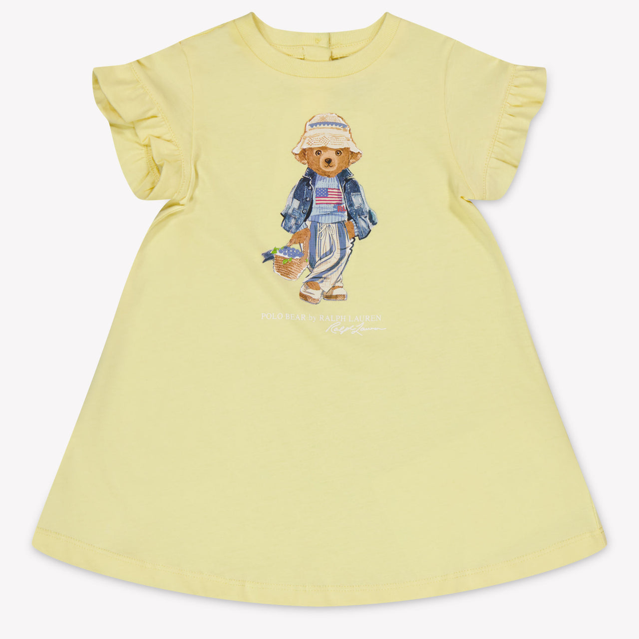 Ralph Lauren Baby Meisjes Jurk In Geel