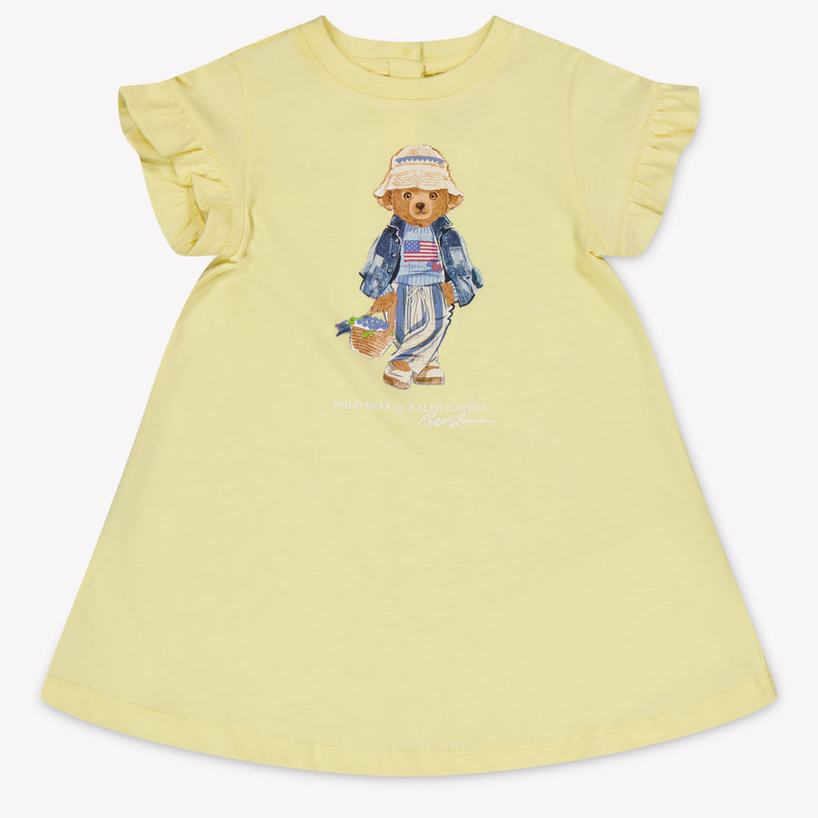 Ralph Lauren Baby Meisjes Jurk In Geel
