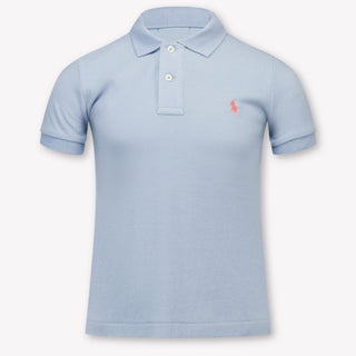 Ralph Lauren Kinder Jongens Polo In Licht Blauw