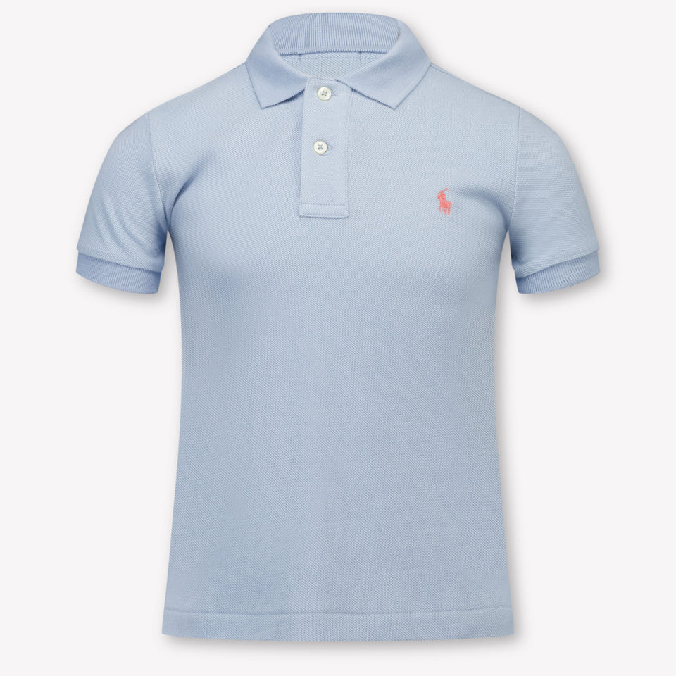 Ralph Lauren Kinder Jongens Polo In Licht Blauw