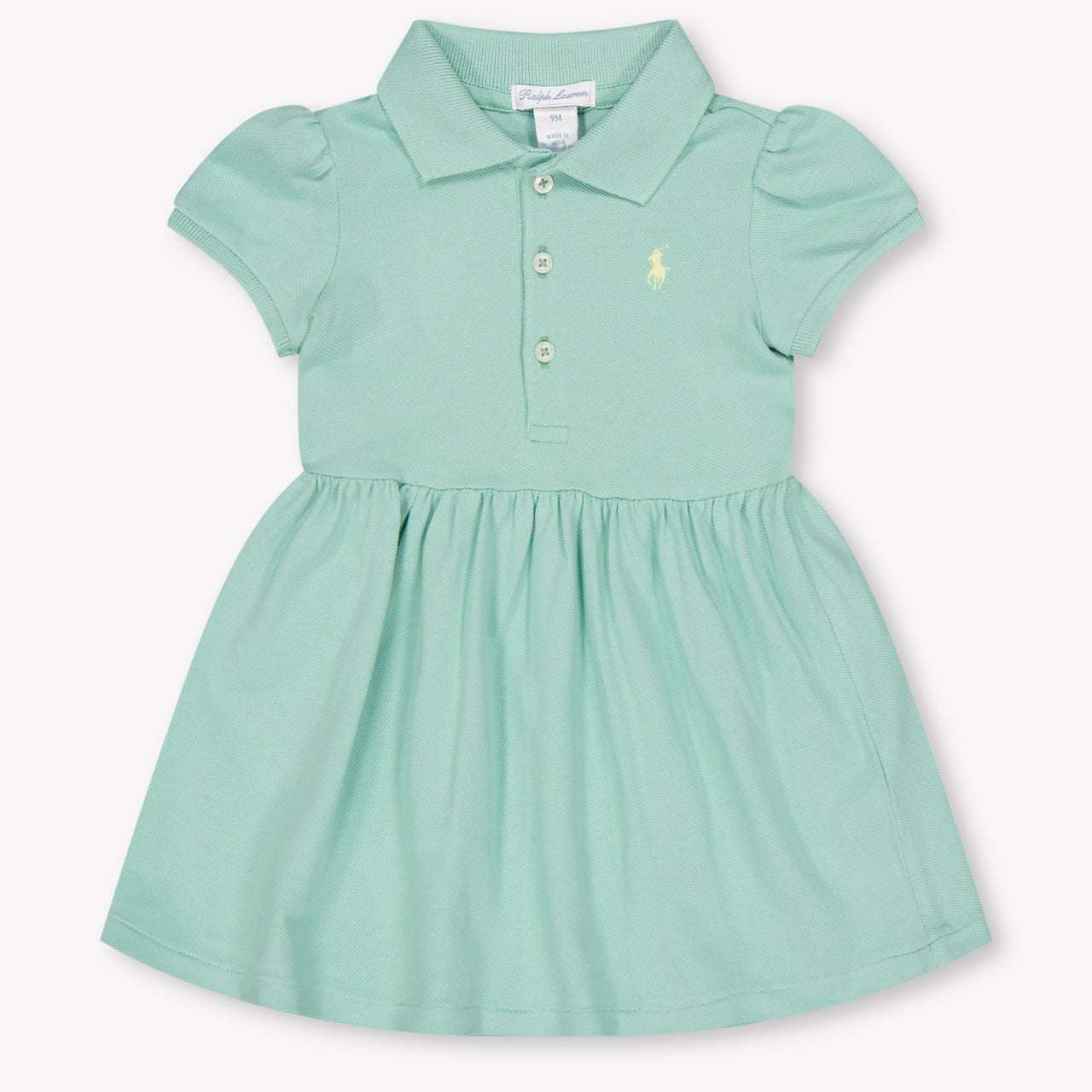 Ralph Lauren Baby Meisjes Jurk In Licht Groen