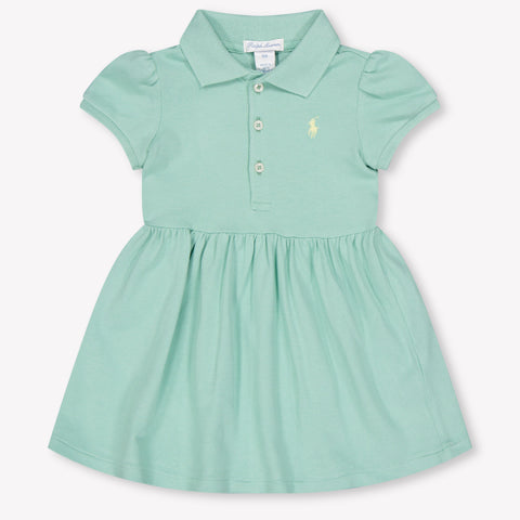 Ralph Lauren Baby Meisjes Jurk In Licht Groen