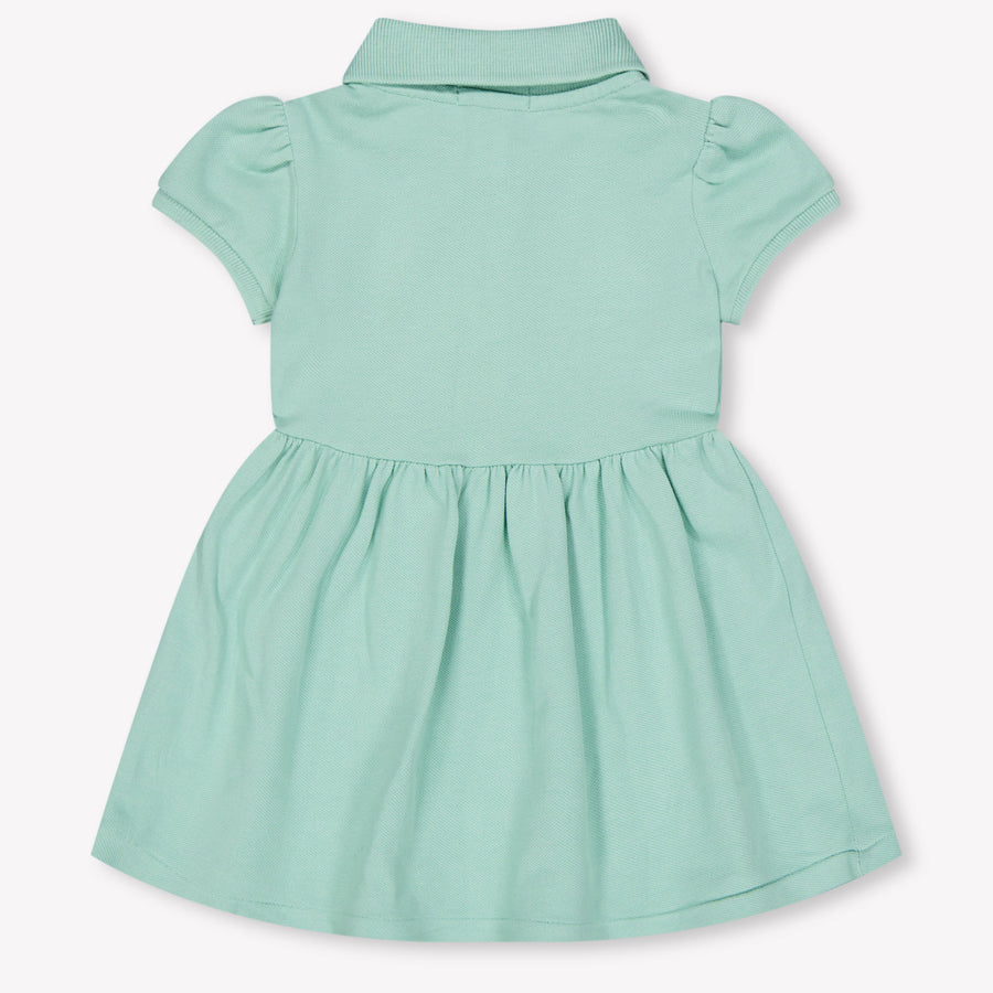Ralph Lauren Baby Meisjes Jurk In Licht Groen