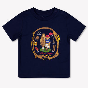 Ralph Lauren Baby Jongens T-Shirt In Navy