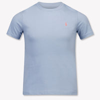 Ralph Lauren Kinder Jongens T-Shirt In Licht Blauw