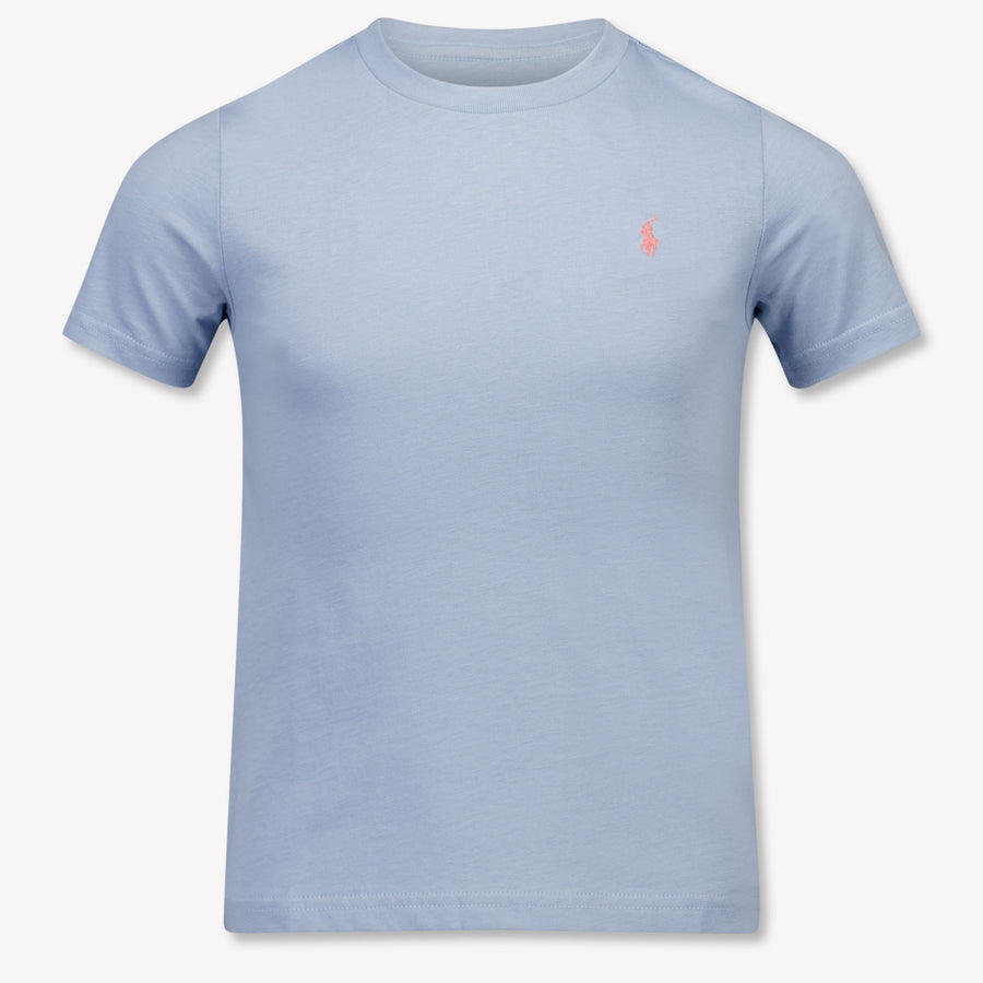 Ralph Lauren Kinder Jongens T-Shirt In Licht Blauw