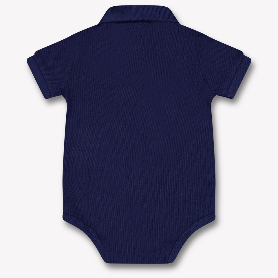 Ralph Lauren Baby Unisex Rompertje In Navy