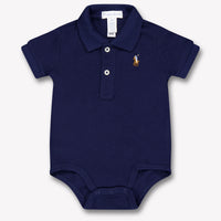 Ralph Lauren Baby Unisex Rompertje In Navy