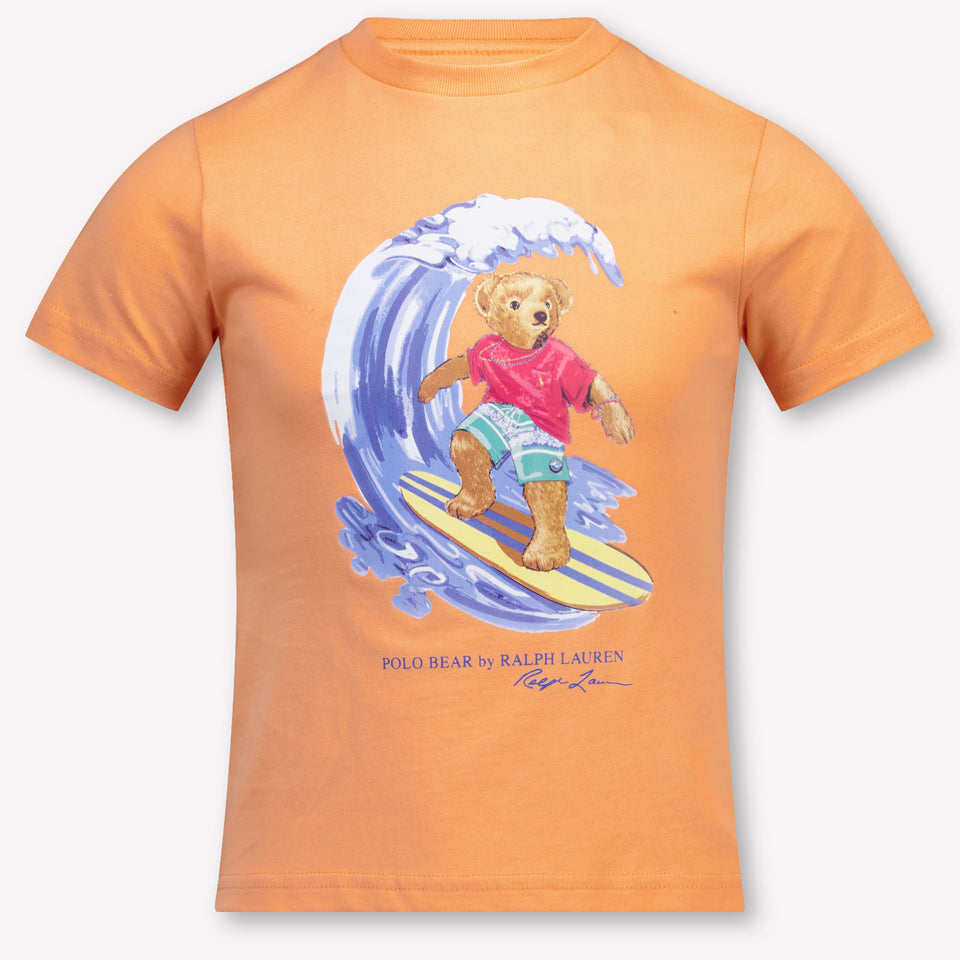 Ralph Lauren Kinder Jongens T-Shirt In Zalm