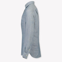 Ralph Lauren Kinder Jongens Blouse In Licht Blauw