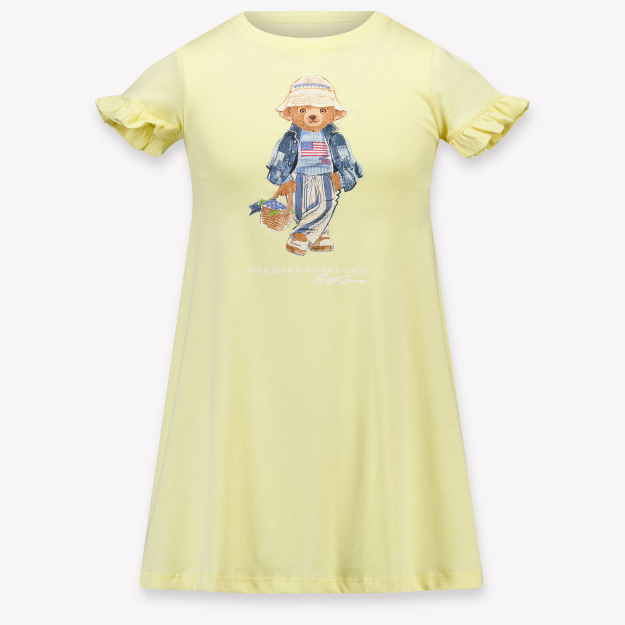 Ralph Lauren Kinder Meisjes Jurk In Geel