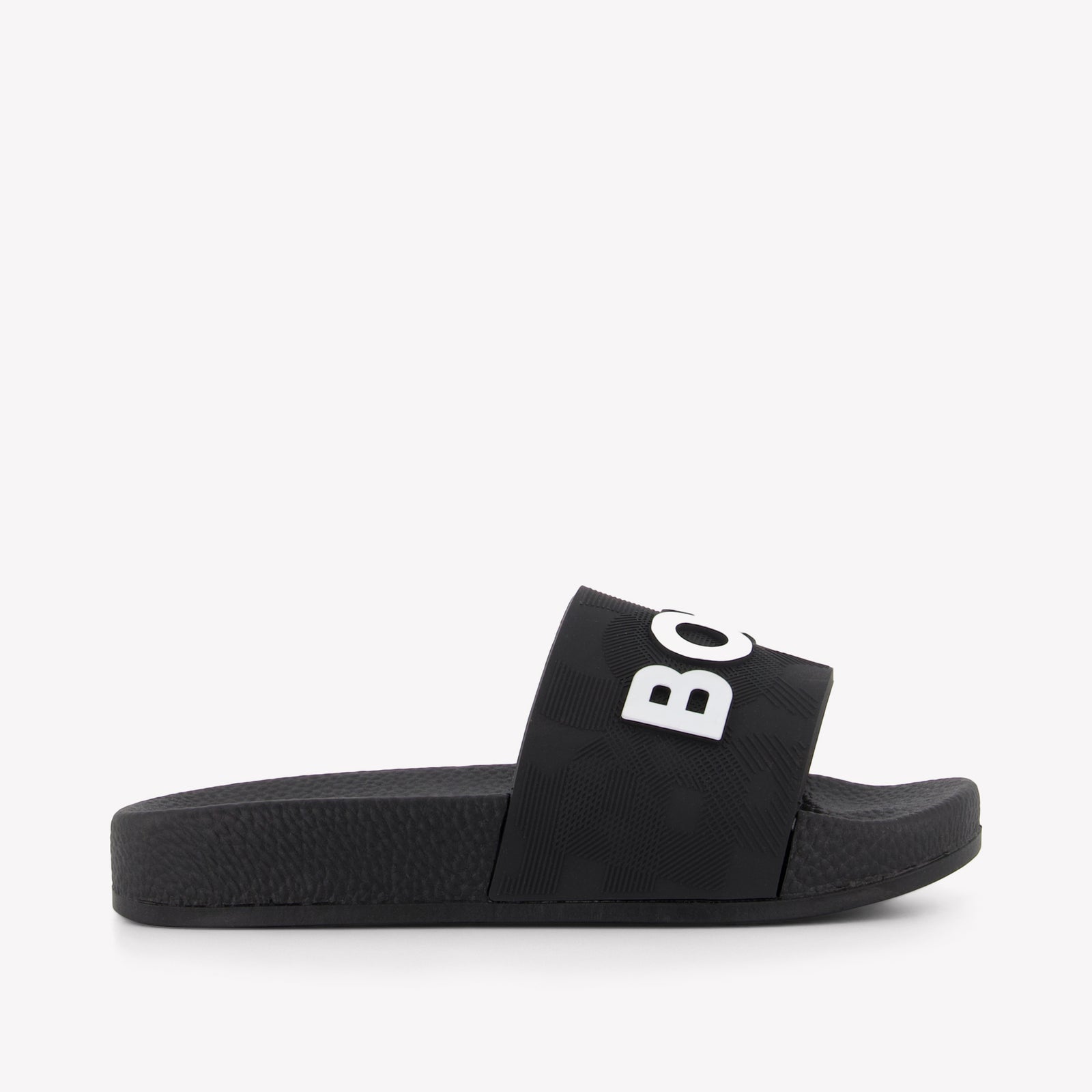 Boss Jongens Slippers In Zwart