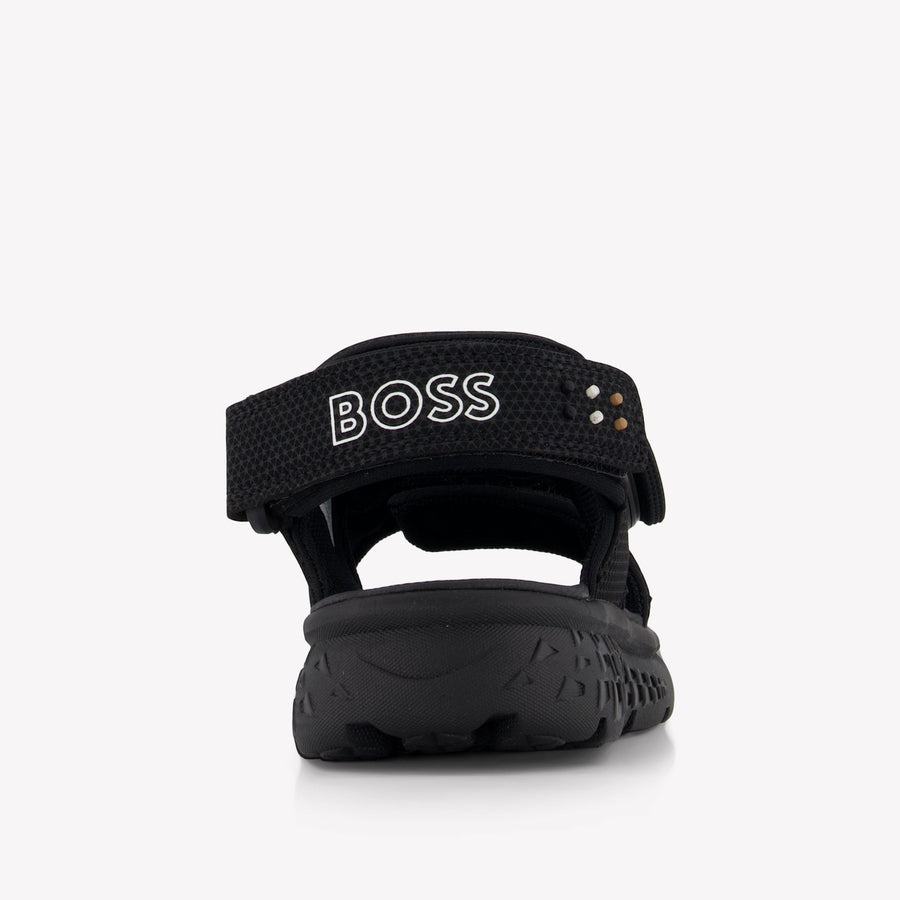 Boss Jongens Sandalen In Zwart