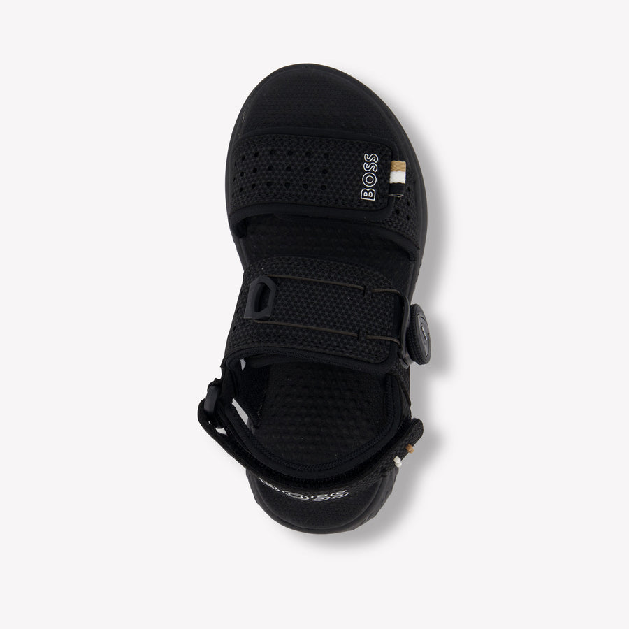 Boss Jongens Sandalen In Zwart