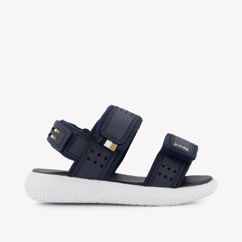 Boss Jongens Sandalen In Navy