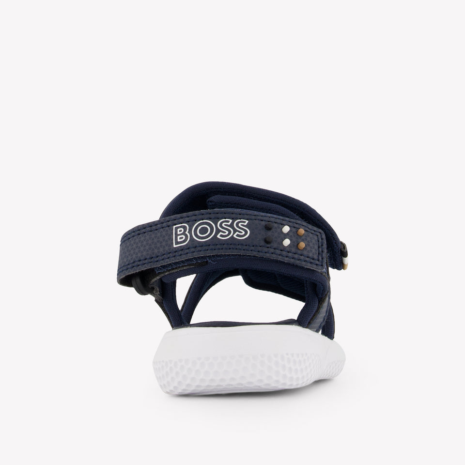 Boss Jongens Sandalen In Navy