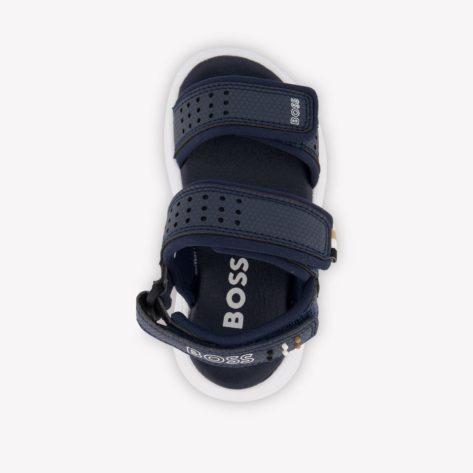 Boss Jongens Sandalen In Navy