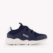 Boss Jongens Sneakers In Navy