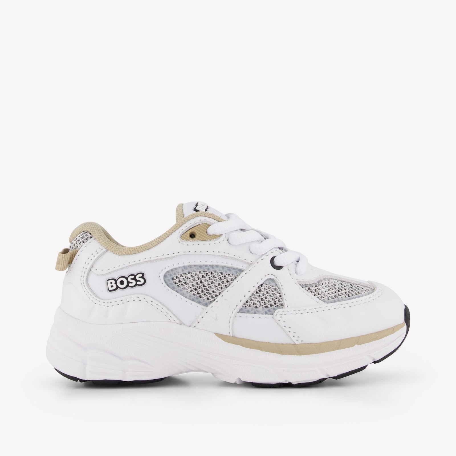 Boss Jongens Sneakers In Wit
