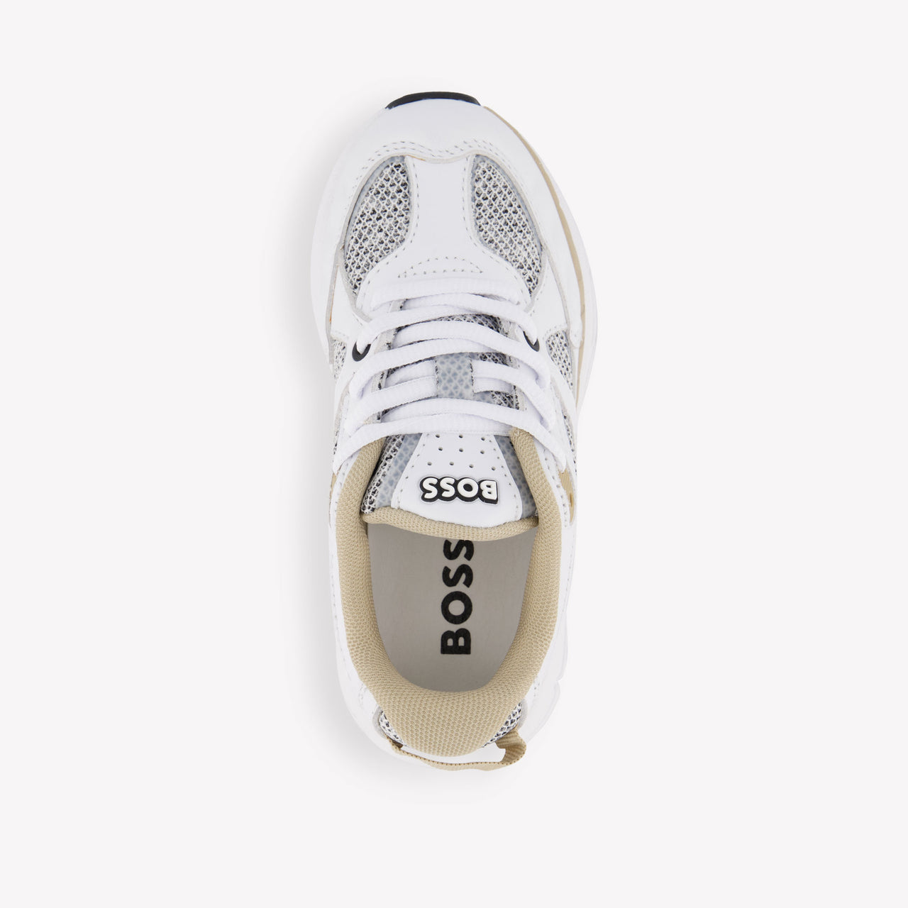 Boss Jongens Sneakers In Wit