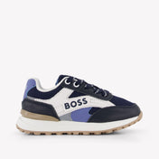 Boss Jongens Sneakers In Navy