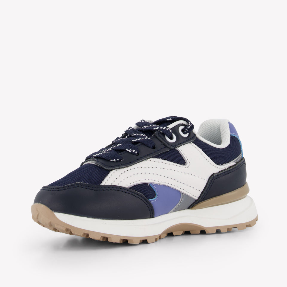 Boss Jongens Sneakers In Navy