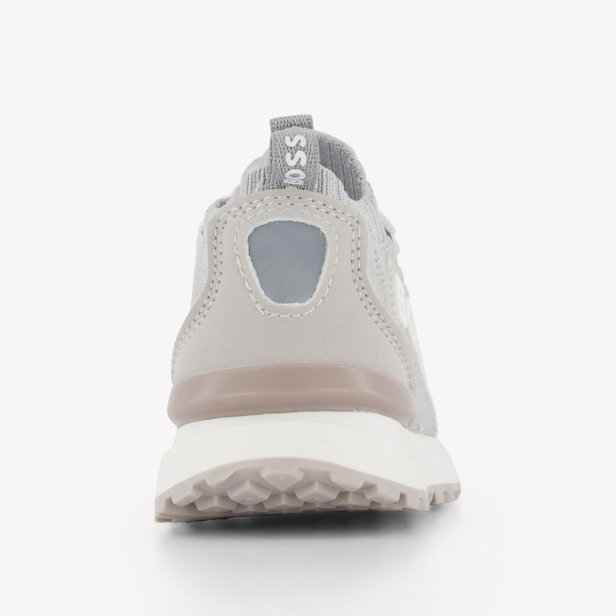 Boss Jongens Sneakers In Grijs