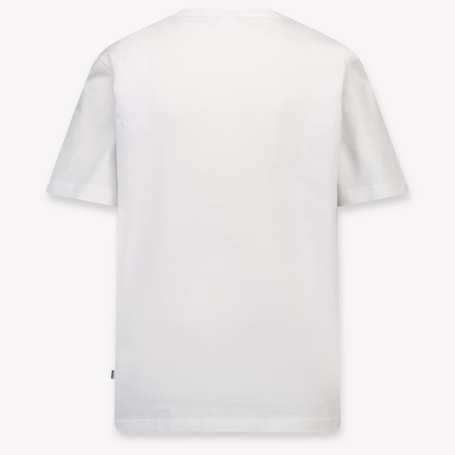 Boss Kinder Jongens T-Shirt In Wit