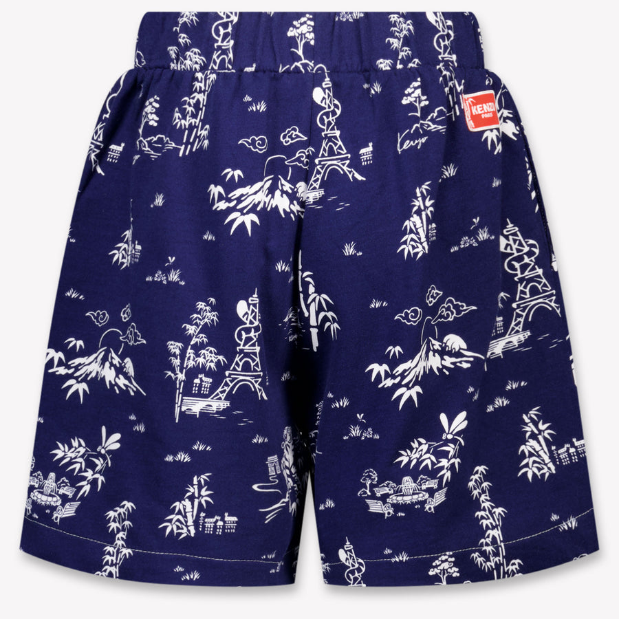 Kenzo Kids Kinder Jongens Shorts In Navy