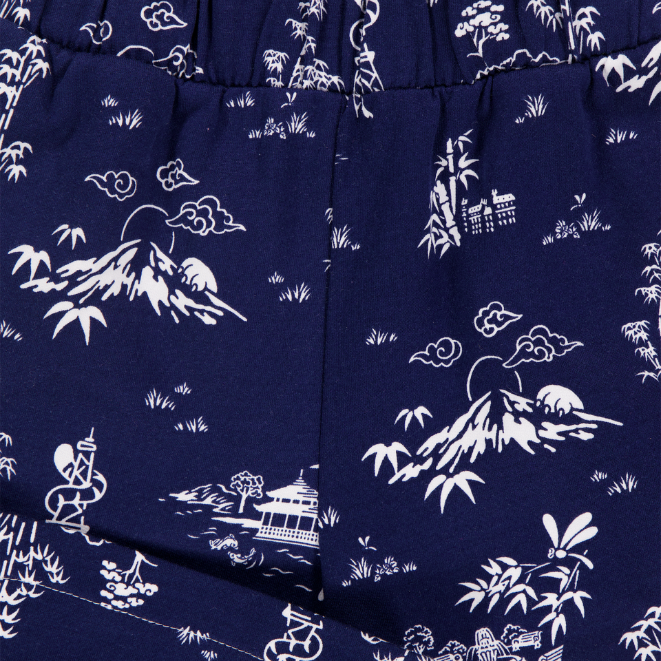 Kenzo Kids Kinder Jongens Shorts In Navy