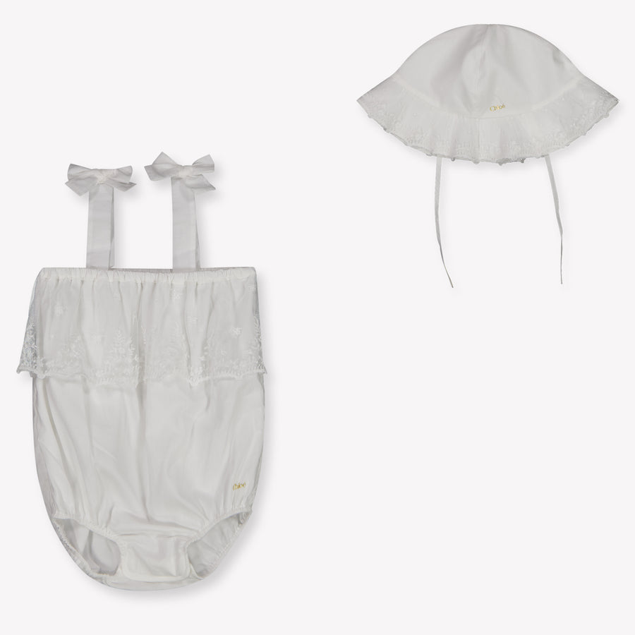 Chloe Baby Meisjes Setje In Wit