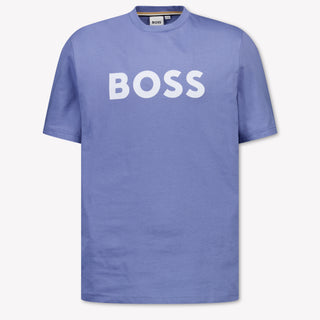 Boss Kinder Jongens T-Shirt In Blauw
