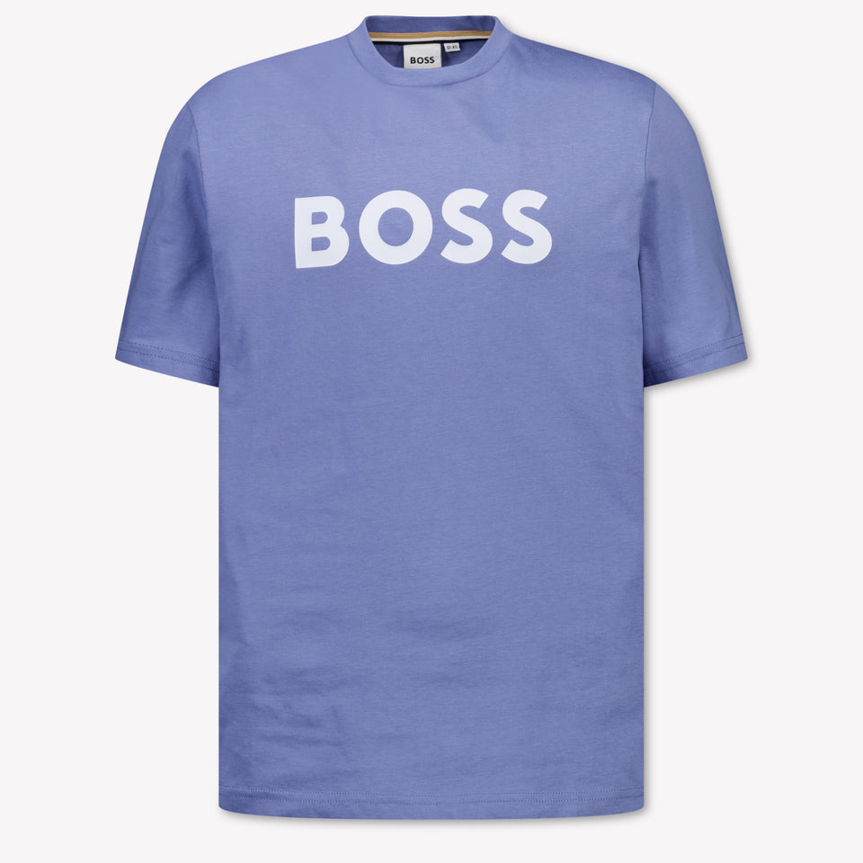 Boss Kinder Jongens T-Shirt In Blauw